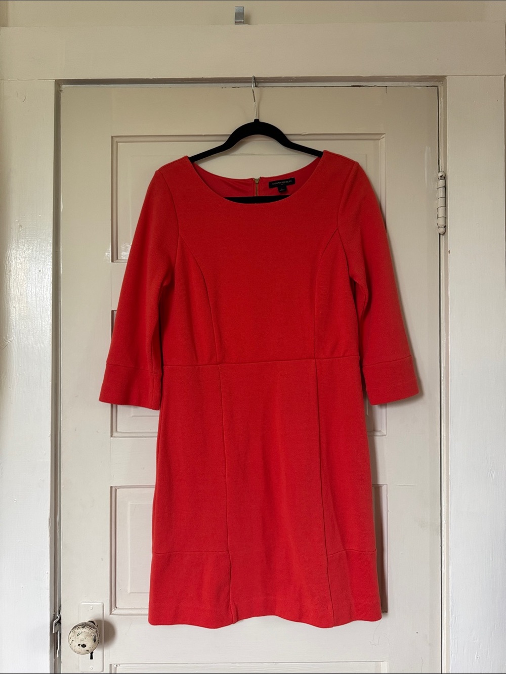 Classic orange/Red Sheath Dress